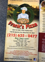 Frank's Pizza food