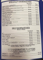 Pete's Of Simpsonville menu