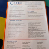 Coche Comedor menu