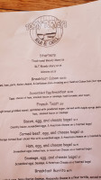 Topsy Turvey's Grill menu