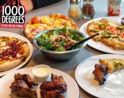 1000 Degrees Pizza, Wings Salad food