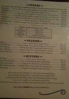 Click's Steakhouse menu