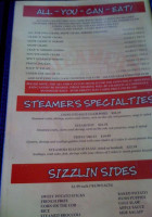 Steamers Restaurant Sports Bar menu