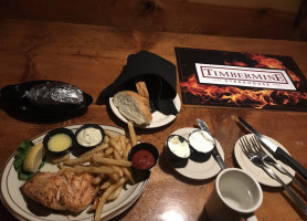 Timbermine Steakhouse food