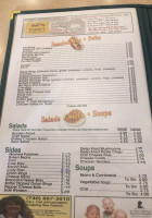 Snak Shak menu