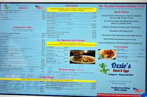 Ozzie's Steak Eggs Phone Number, Reservations, Reviews menu