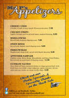 Mr. P's And Grill menu