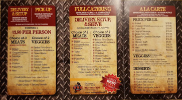 Hutchins Bbq menu