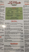 La Costa menu