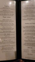 The Cazbah menu