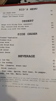 Pad Thai menu