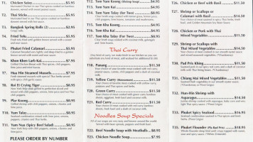 Taste Of Asia menu