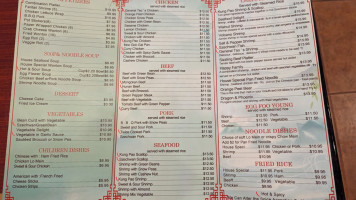 China Isle menu