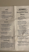 Damons Bbq And Biergarten menu