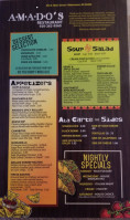 Amados menu