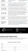 District Taco food