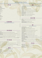 Bellissimo Pizza menu