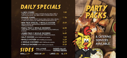 El Pollo Dorado menu