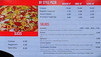 Burke Street Pizza In W menu