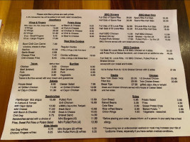 Westside Steak Bbq menu