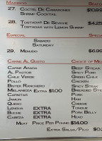 Panaderia Azteca Bakery menu