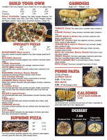 Classic Pizza menu