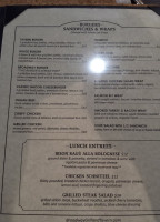 Broadway Grill Tavern menu