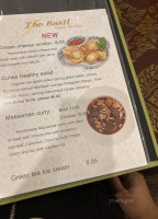 The Basil menu