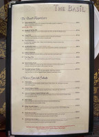 The Basil menu