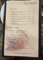 The Basil menu