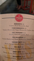 Pitfire Artisan Pizza menu