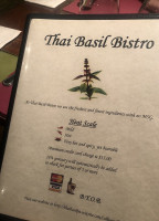 Thai Basil Bistro menu