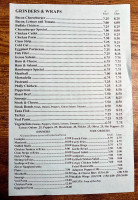 Nicky's Pizza menu