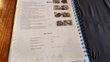 Thong Thai Restaurant menu