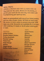 Wicked Fresh Cafe menu