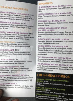 Wicked Fresh Cafe menu