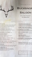 Bucksnort menu