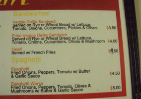 Moonlight menu