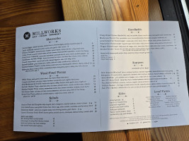 The Millworks menu