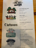 Little Moir's Leftovers Cafe menu