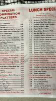 Chef Chen's Chinese menu