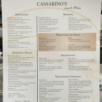 Cassarino's menu