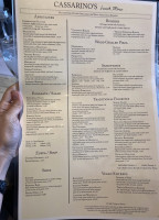 Cassarino's menu