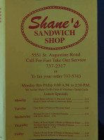 Shane's Sandwich Shop Inc inside