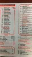 Fire Wok menu