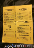 Pawtucket House of Pizza menu