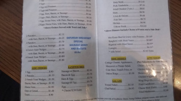 C J's Family menu