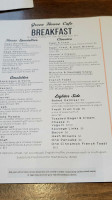 Green House Café menu