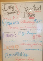 Stockyard Diner menu