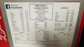 Brother's Famous Pizza food